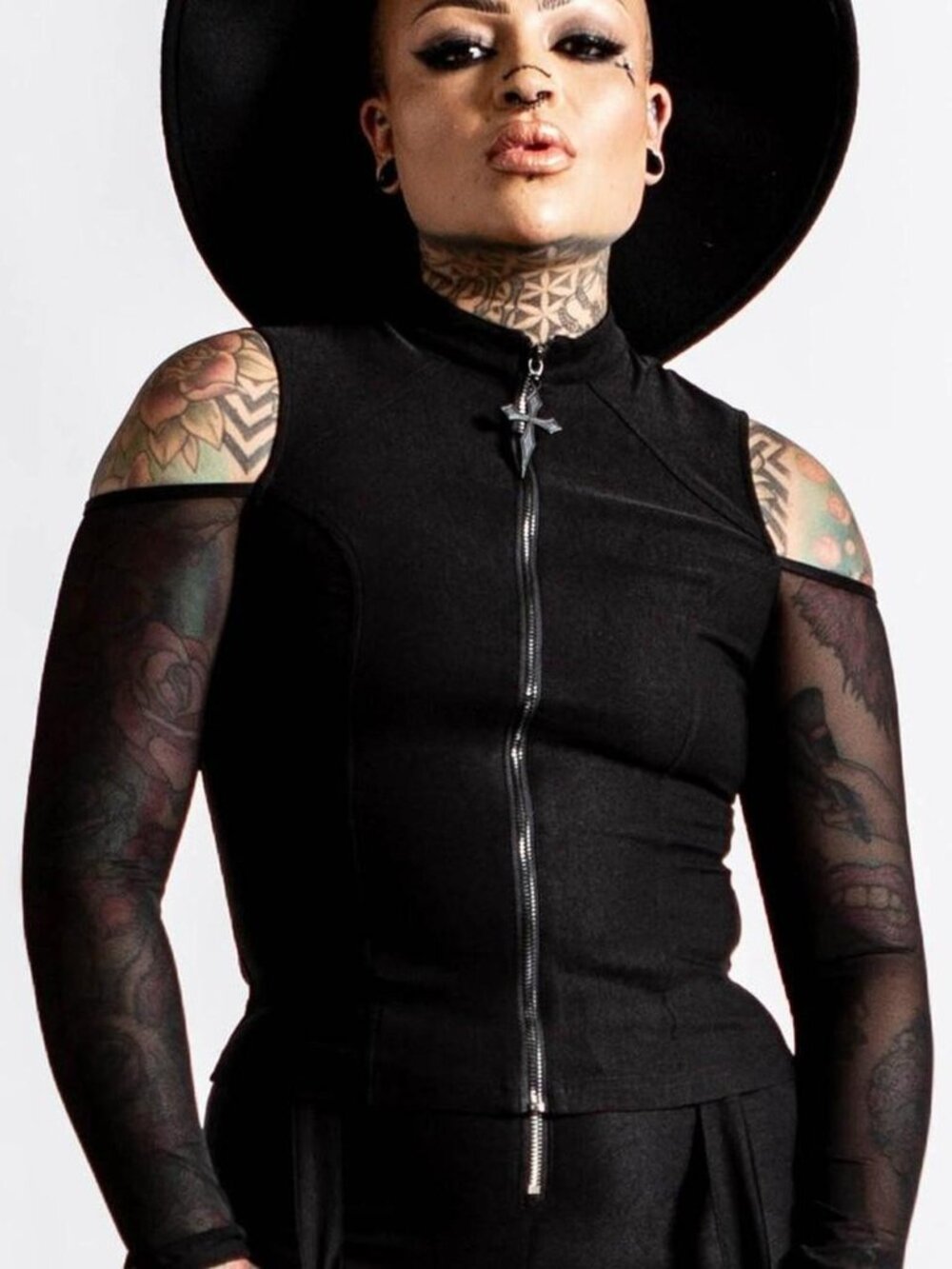 Killstar Scarah Zip-down Top